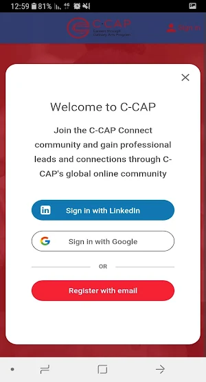 CCAP Connect Screenshot 1