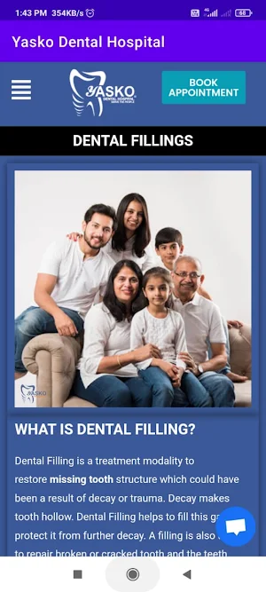 Yasko Dental Hospital Screenshot 2