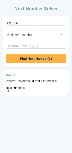 Next Number Solver Screenshot 3