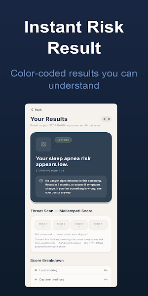 Sleep Apnea Risk Check Screenshot 2
