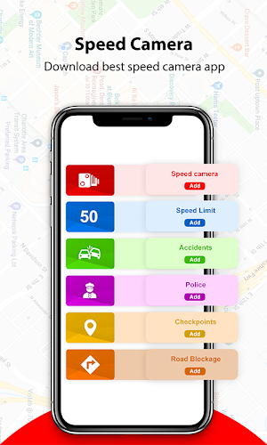 Speed camera detector: radar, traffic alerts Screenshot 0