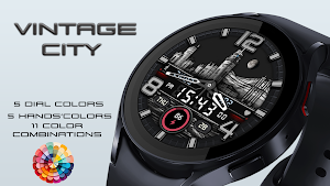 Vintage City Watch Face Screenshot 2