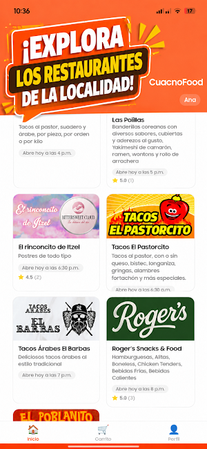 Cuacnofood Screenshot 1