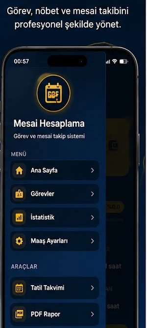 Mesai Hesapla Screenshot 3