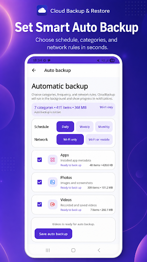 Cloud Backup and Restore Screenshot 0