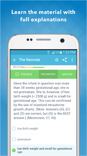 USMLE LANGE Q&A for Pediatrics Screenshot 2