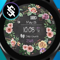 BFF54- Blackboard Art Flower