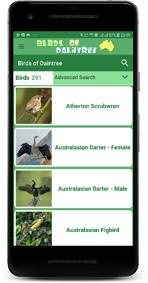 Australia Birds ID Daintree Screenshot 1