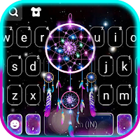 Glow Dreamcatcher Keyboard Background