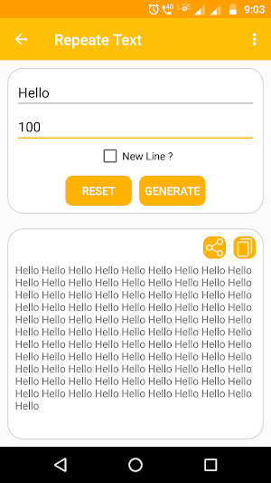 Text Repeter - text multi time Screenshot 1