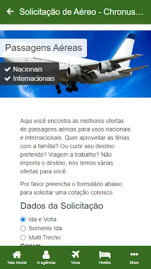 Chronus Viagens Screenshot 2