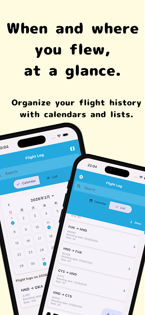 Flight Log - Travel Record Screenshot 2