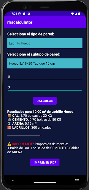 TB CALCULADORA Screenshot 2