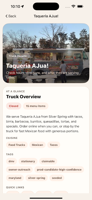 FTF: Food Truck Finder Screenshot 3