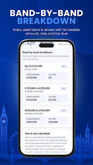 UK Stamp Duty Calculator Screenshot 2