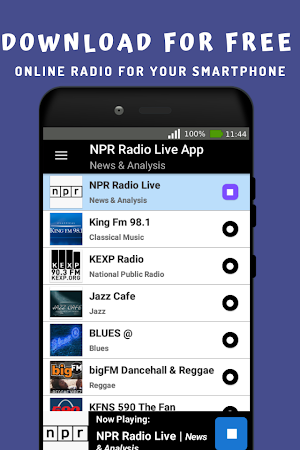 NPR Radio Unofficial Live App Stream  USA Screenshot 2