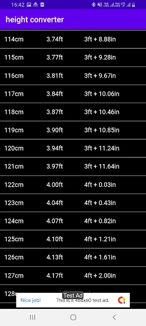 Height Converter Screenshot 3