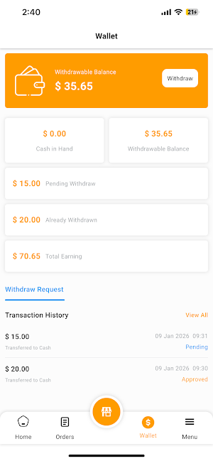 Blinky Merchant App Screenshot 2