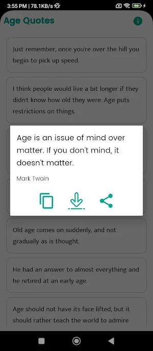 Age Quotes and Sayings Screenshot 1