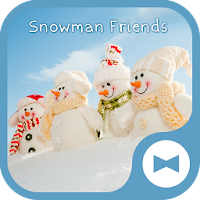 Cute Wallpaper Snowman Friends Theme