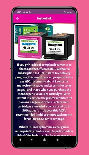 HP Officejet printer 3830guide Screenshot 1