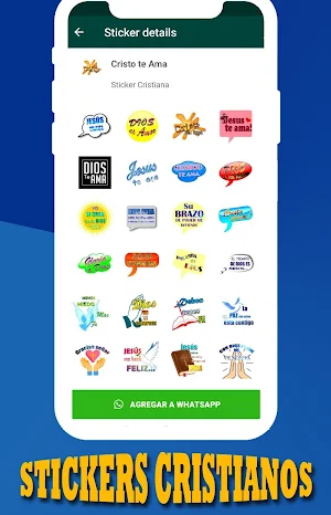 Stickers Cristianos para WhatsAPP Screenshot 1