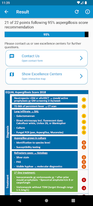 EQUAL Score Aspergillosis Screenshot 2