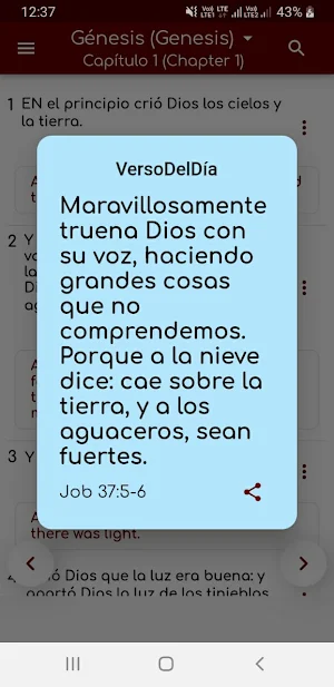 Holy Bible in Spanish Screenshot 0