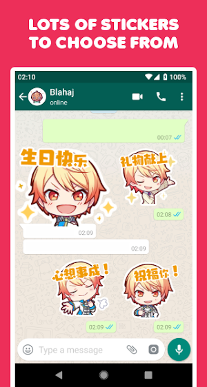 Birthday Wishes Stickers Screenshot 1