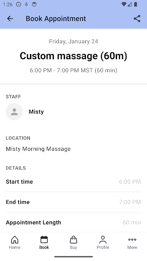 Misty Morning Massage Screenshot 2