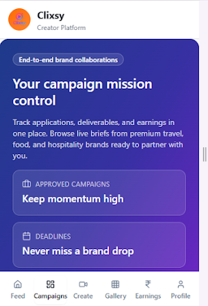 Clixsy - Content based earning Screenshot 0