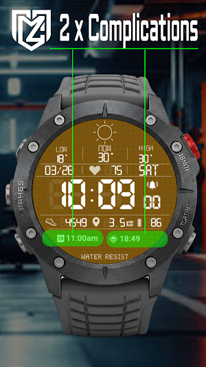 Retro Digital Watch Face TMZ Screenshot 2