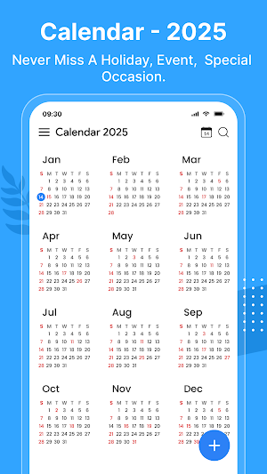 Calendar 2025 - Agenda App Screenshot 0