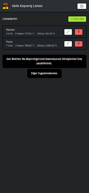 Akıllı Alışveriş Listesi Screenshot 0