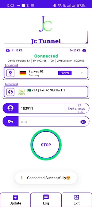 JC tunnel VPN Screenshot 3