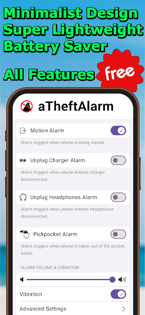 aTheftAlarm - anti Theft Alarm Screenshot 2