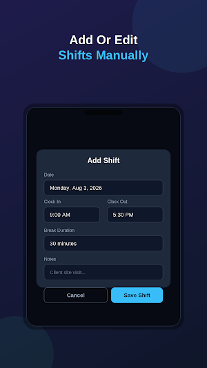 Hours Tracker Time Calculator Screenshot 2