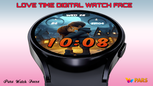 Love Time Valentine Watch Face Screenshot 3