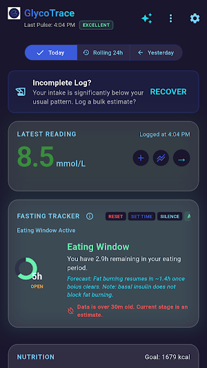 GlycoTrace: Diabetes Tracker Screenshot 1