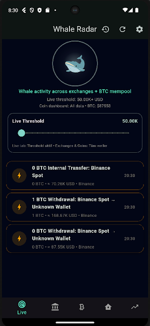 WhaleRadar Screenshot 0