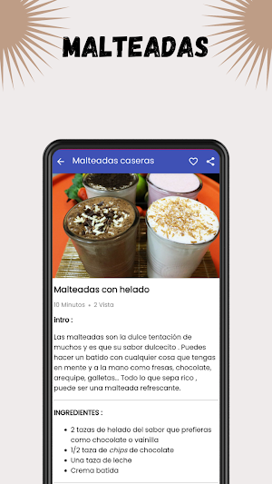 Recetas De Malteadas Screenshot 2
