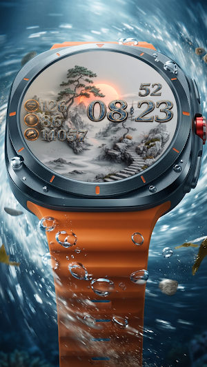 Landscape mountain Watch Face Screenshot 2