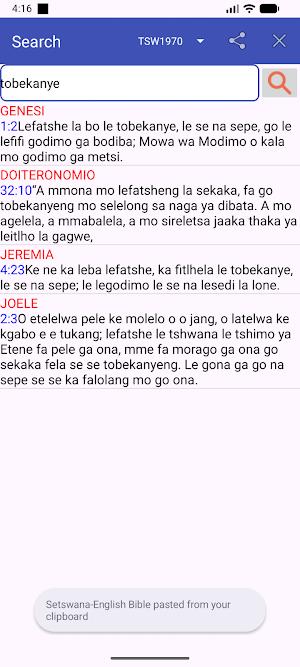 Setswana English Audio Bible Screenshot 3