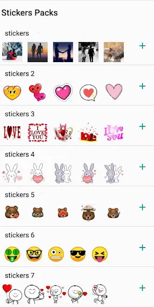 Love Romantic Stickers Screenshot 0