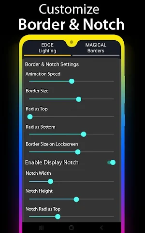 Edge Lighting - Borderlight Live Wallpaper Screenshot 3