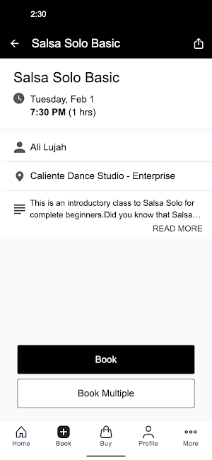 Caliente Dance Studio Screenshot 2