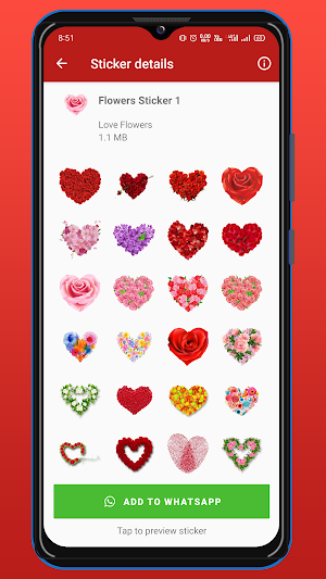 WASticker: Love Flowers Screenshot 3