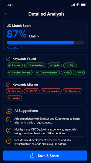 AI CV Score: ATS Checker Screenshot 3