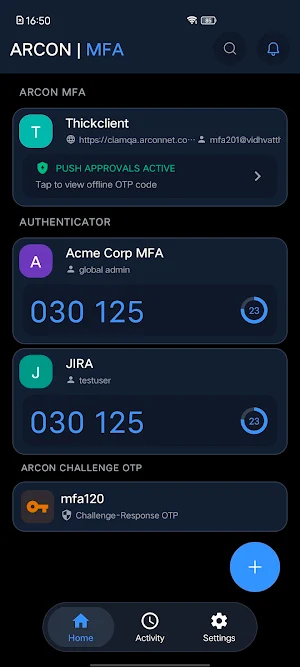 ARCON MFA: Authenticator Screenshot 0