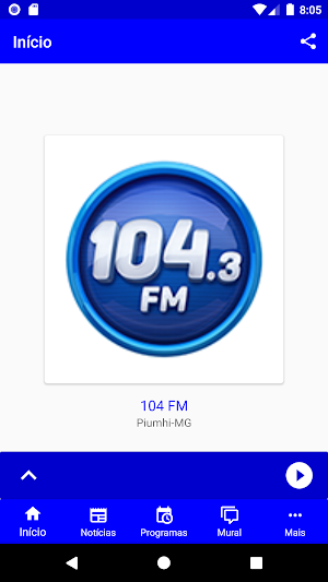 104 FM - Piumhi Screenshot 1